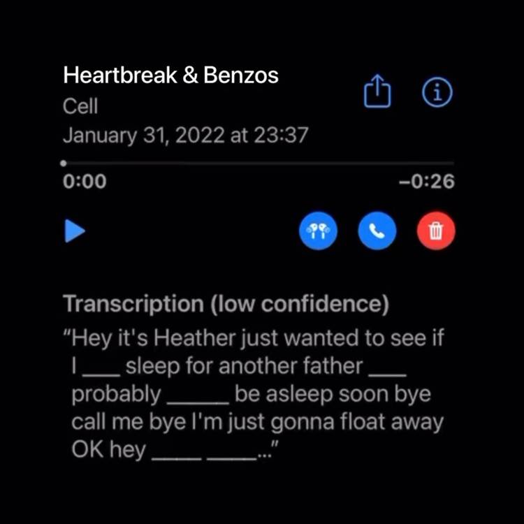 Heartbreak & Benzos - Single